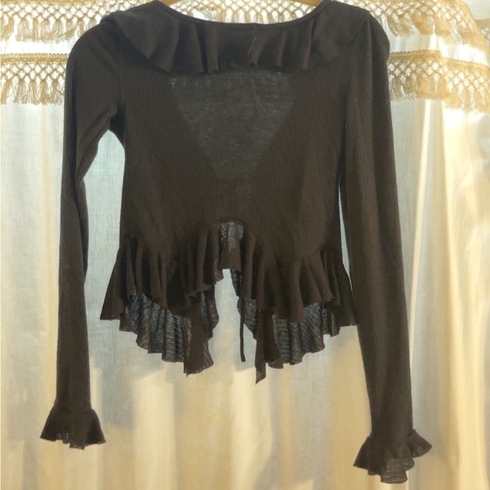 NWT Black Tie Top - Picture 2 of 2
